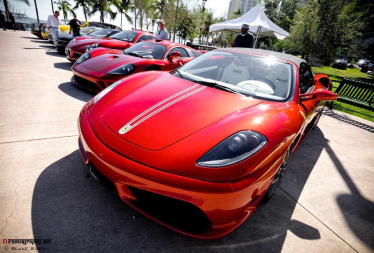 16m, 2009, Ferrari, Scuderia, Spider, Supercar, Rouge, Red, Rosso HD Wallpaper Desktop Background
