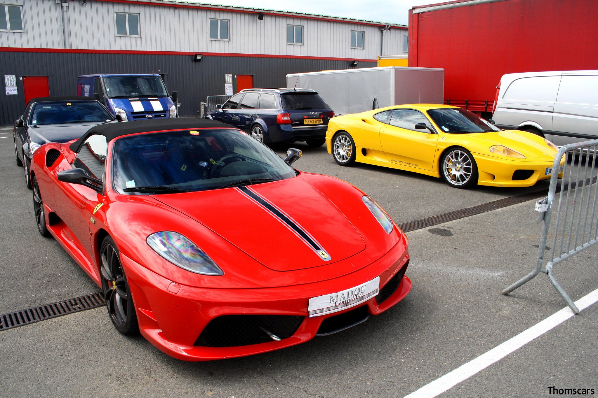 16m, 2009, Ferrari, Scuderia, Spider, Supercar, Rouge, Red, Rosso Wallpaper