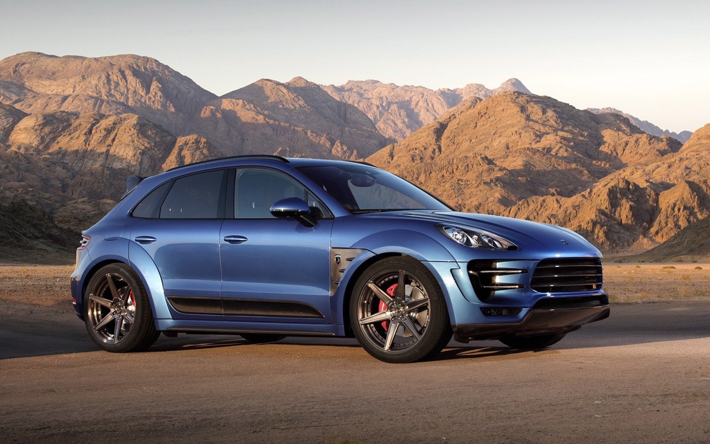 2014, Topcar, Porsche, Macan, Tuning, Blue, Bleu Wallpaper