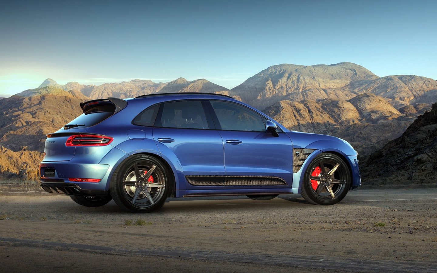 2014, Topcar, Porsche, Macan, Tuning, Blue, Bleu Wallpaper