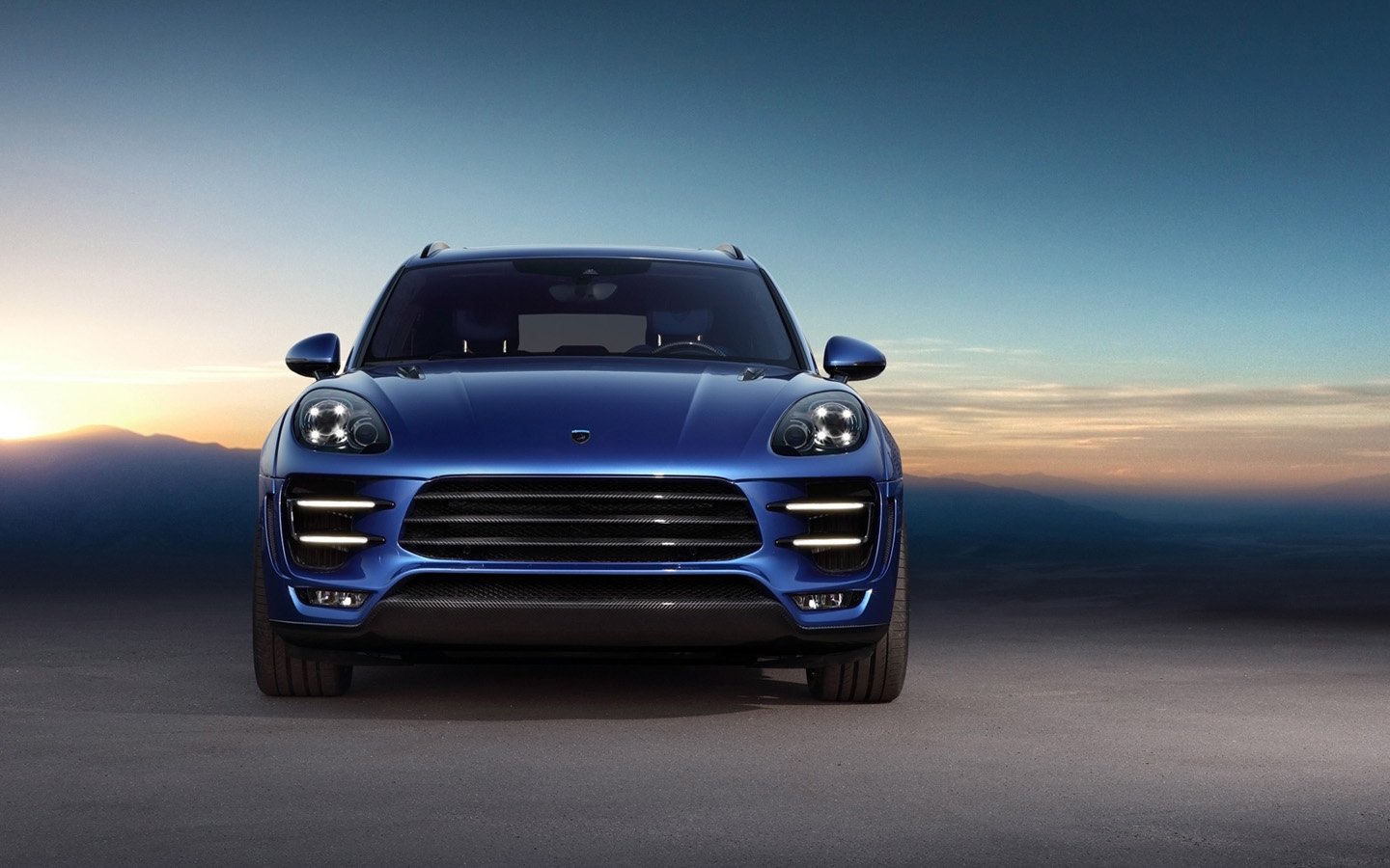 2014, Topcar, Porsche, Macan, Tuning, Blue, Bleu Wallpaper