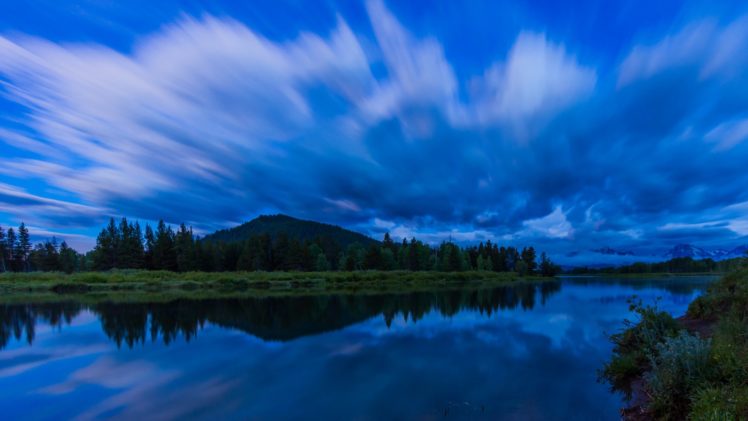 national, Park, Grand, Teton, Usa, United, States, River, Lake, Night, Reflection HD Wallpaper Desktop Background