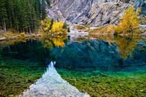 rocks, Mountain, Trees, Forest, Lake, Reflection, Autumn