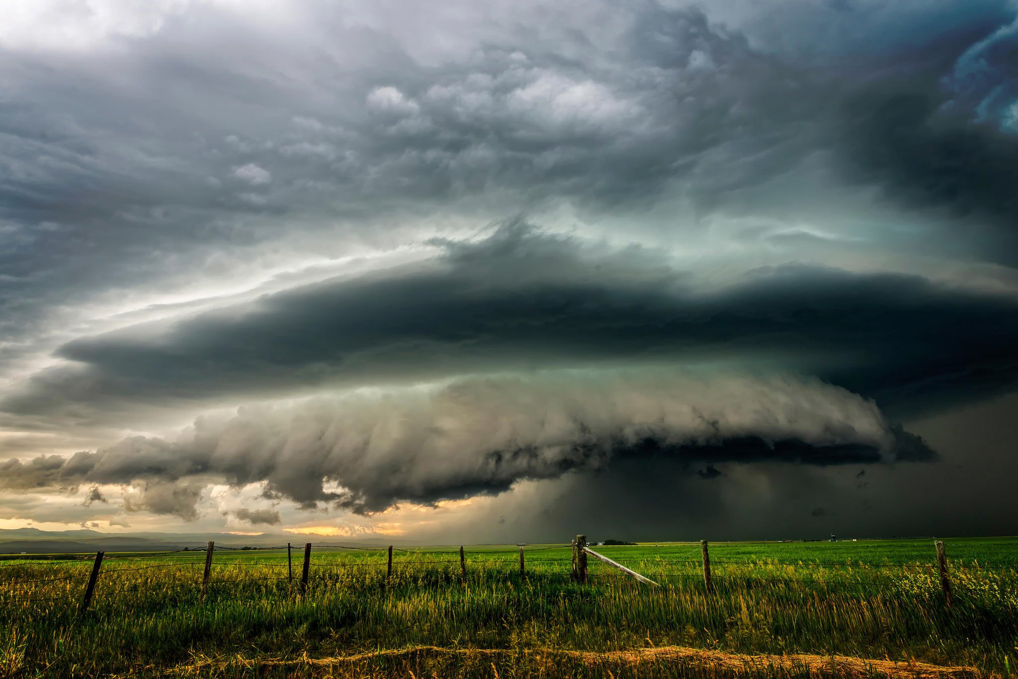 southern, Alberta, Canada, Storm, Sky, Clouds, Landscape Wallpaper
