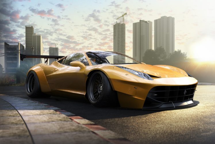 tuning, Track, Ferrari, Italia, 458, Supercar HD Wallpaper Desktop Background