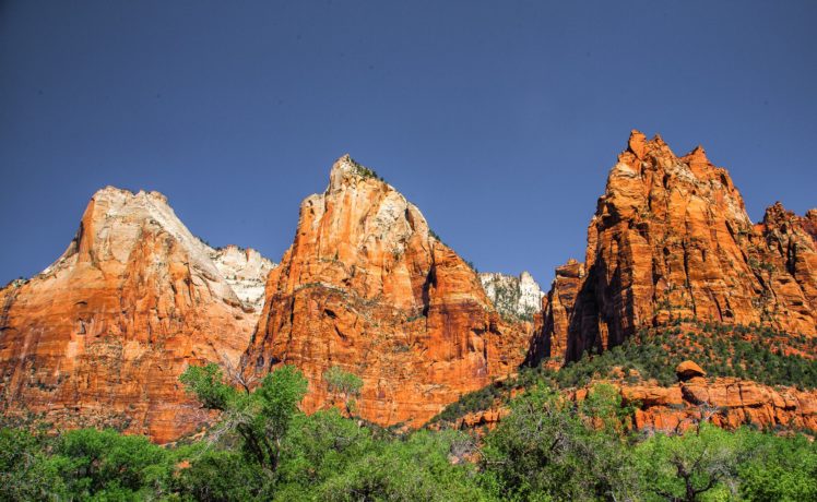 zion, National, Park, Utah, Desert, Mountains, Landscape HD Wallpaper Desktop Background