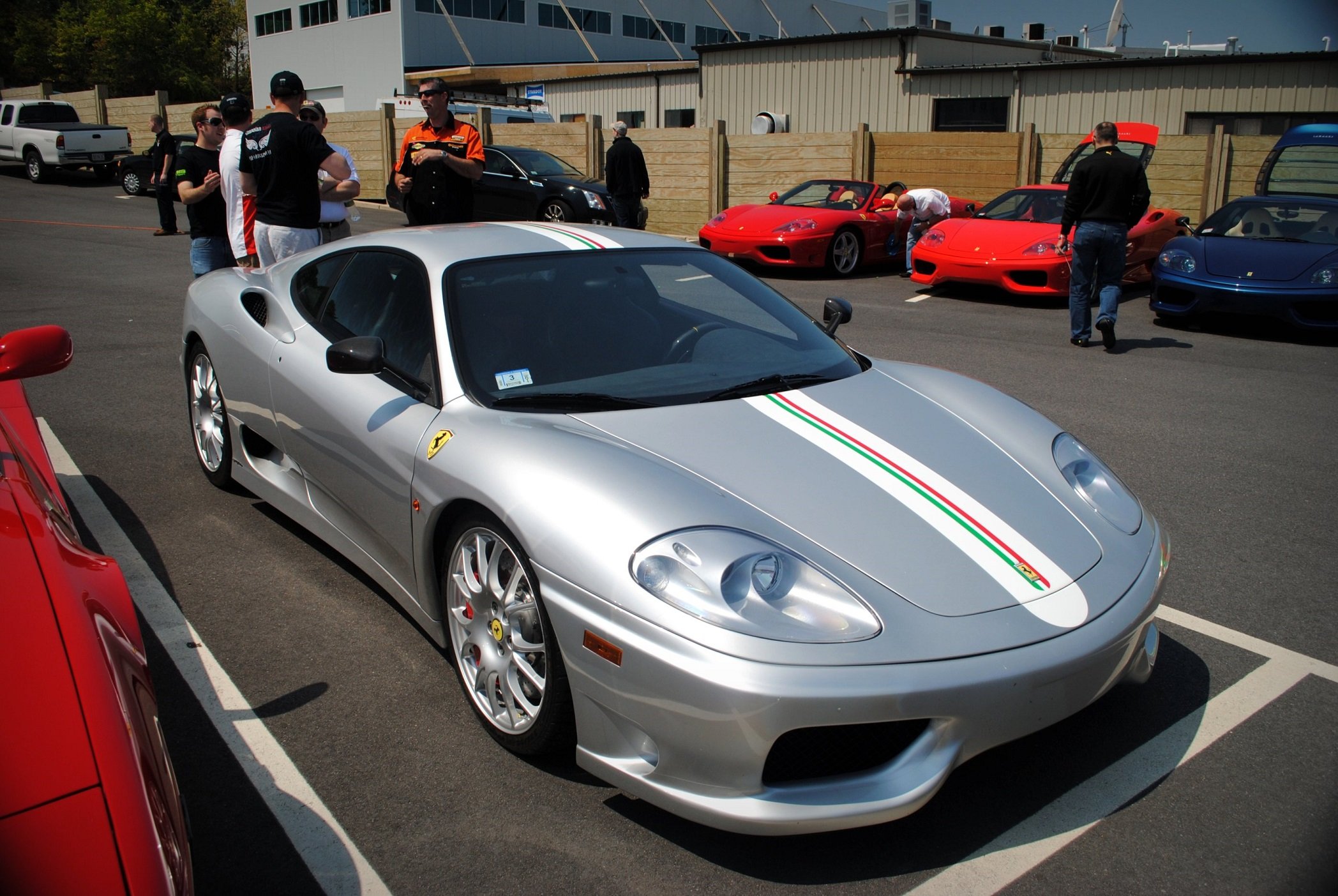 2003, 360, Challenge, Ferrari, Stradale, Gris, Grigio Wallpaper