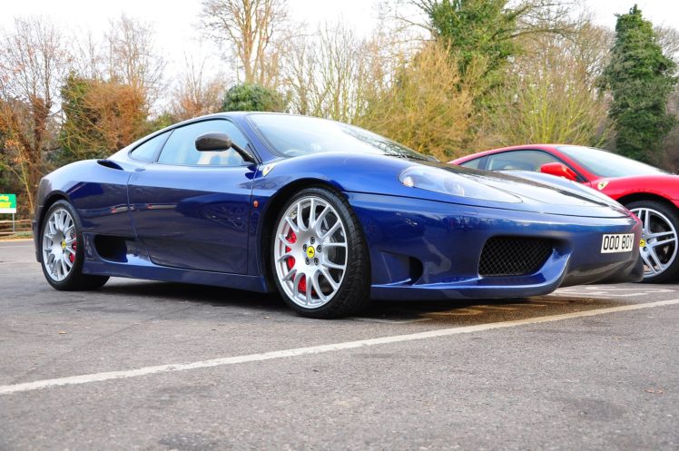 2003, 360, Challenge, Ferrari, Stradale, Blue, Blue, Blu HD Wallpaper Desktop Background