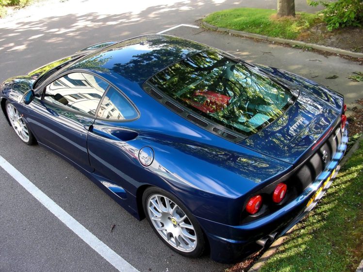2003, 360, Challenge, Ferrari, Stradale, Blue, Blue, Blu HD Wallpaper Desktop Background