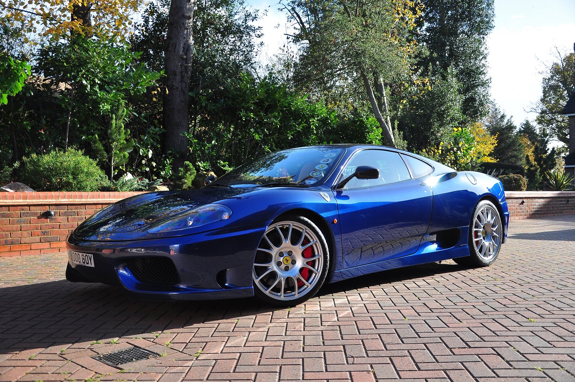 2003, 360, Challenge, Ferrari, Stradale, Blue, Blue, Blu Wallpaper