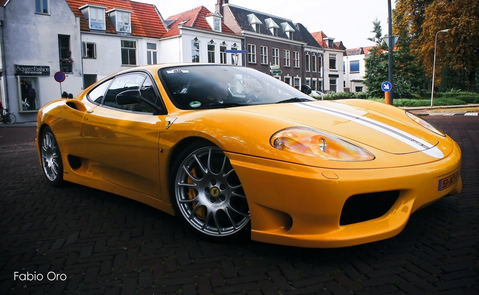 2003, 360, Challenge, Ferrari, Stradale, Jaune, Giallo, Yellow Wallpaper