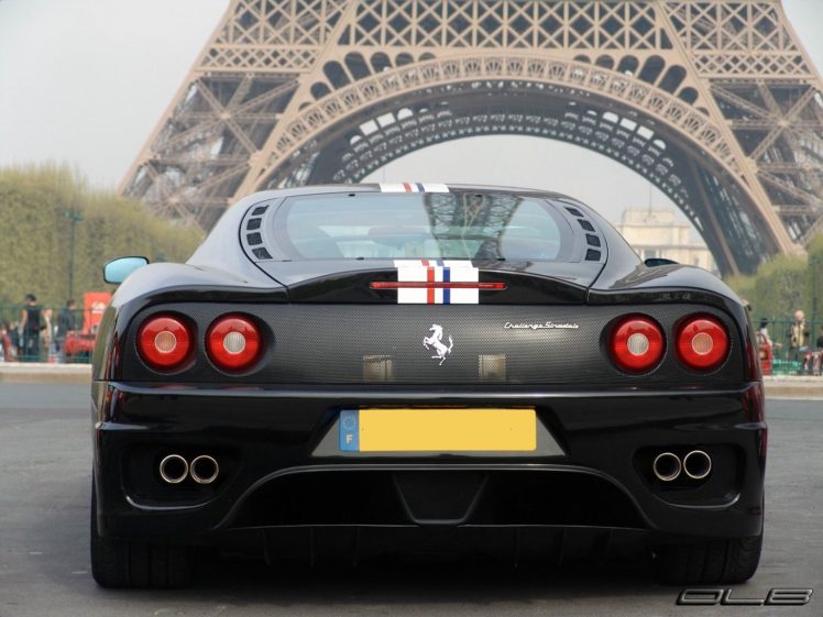 2003, 360, Challenge, Ferrari, Stradale, Noir, Black, Nero HD Wallpaper Desktop Background