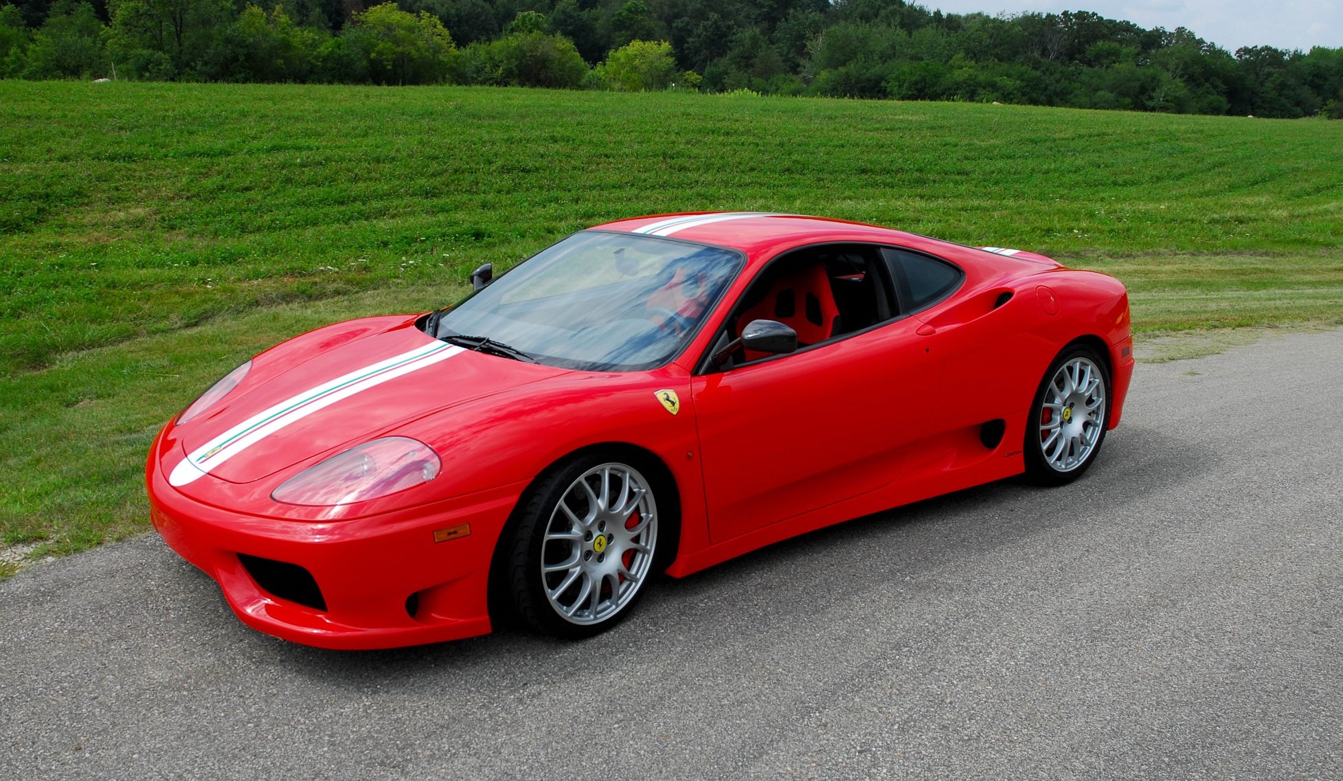 2003, 360, Challenge, Ferrari, Stradale, Rouge, Rosso, Red Wallpaper