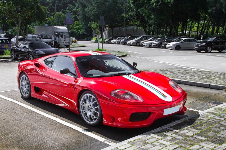 2003, 360, Challenge, Ferrari, Stradale, Rouge, Rosso, Red HD Wallpaper Desktop Background