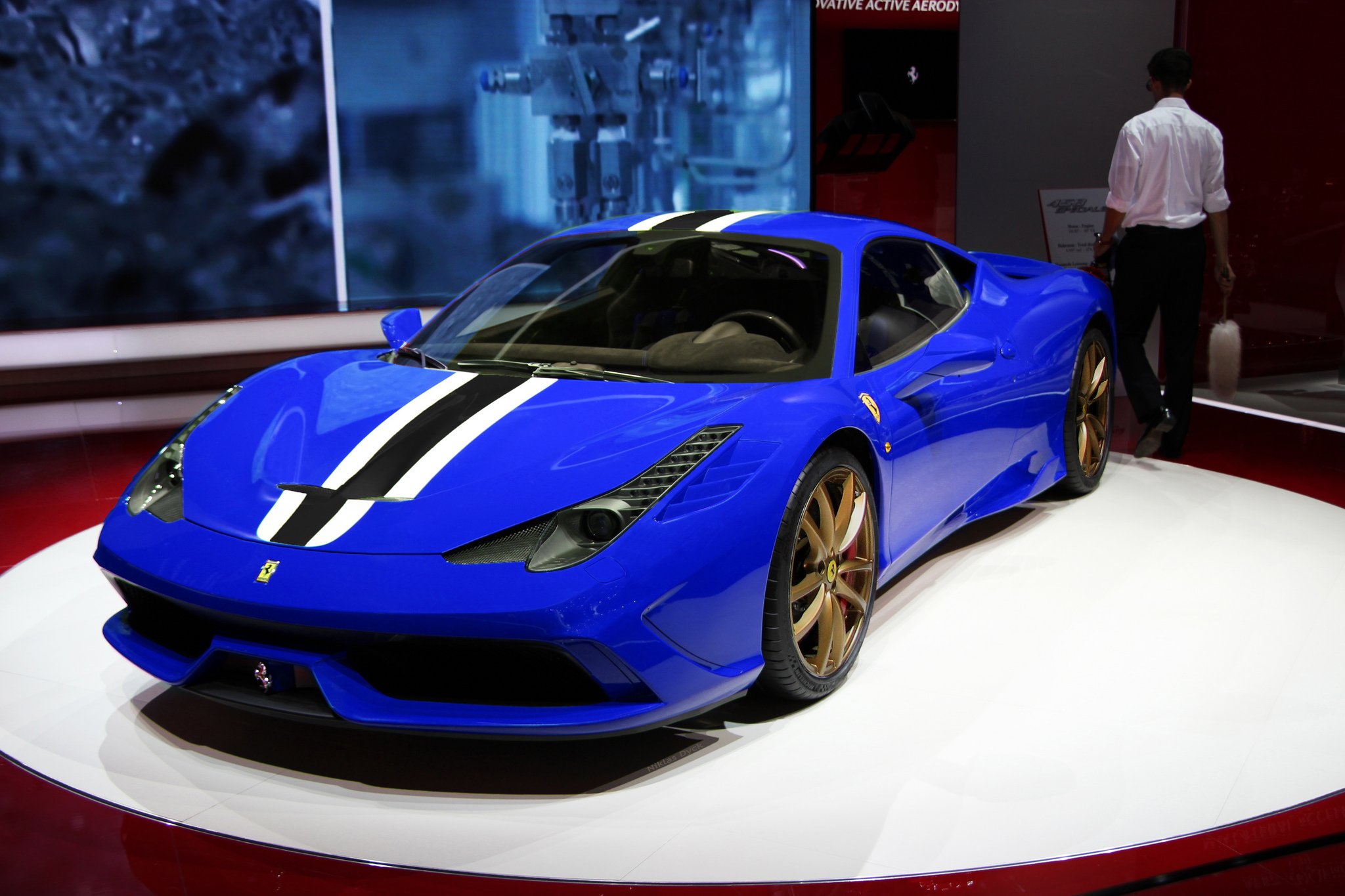2013, 458, Ferrari, Speciale, Supercar, Bleu, Blue, Blu Wallpaper