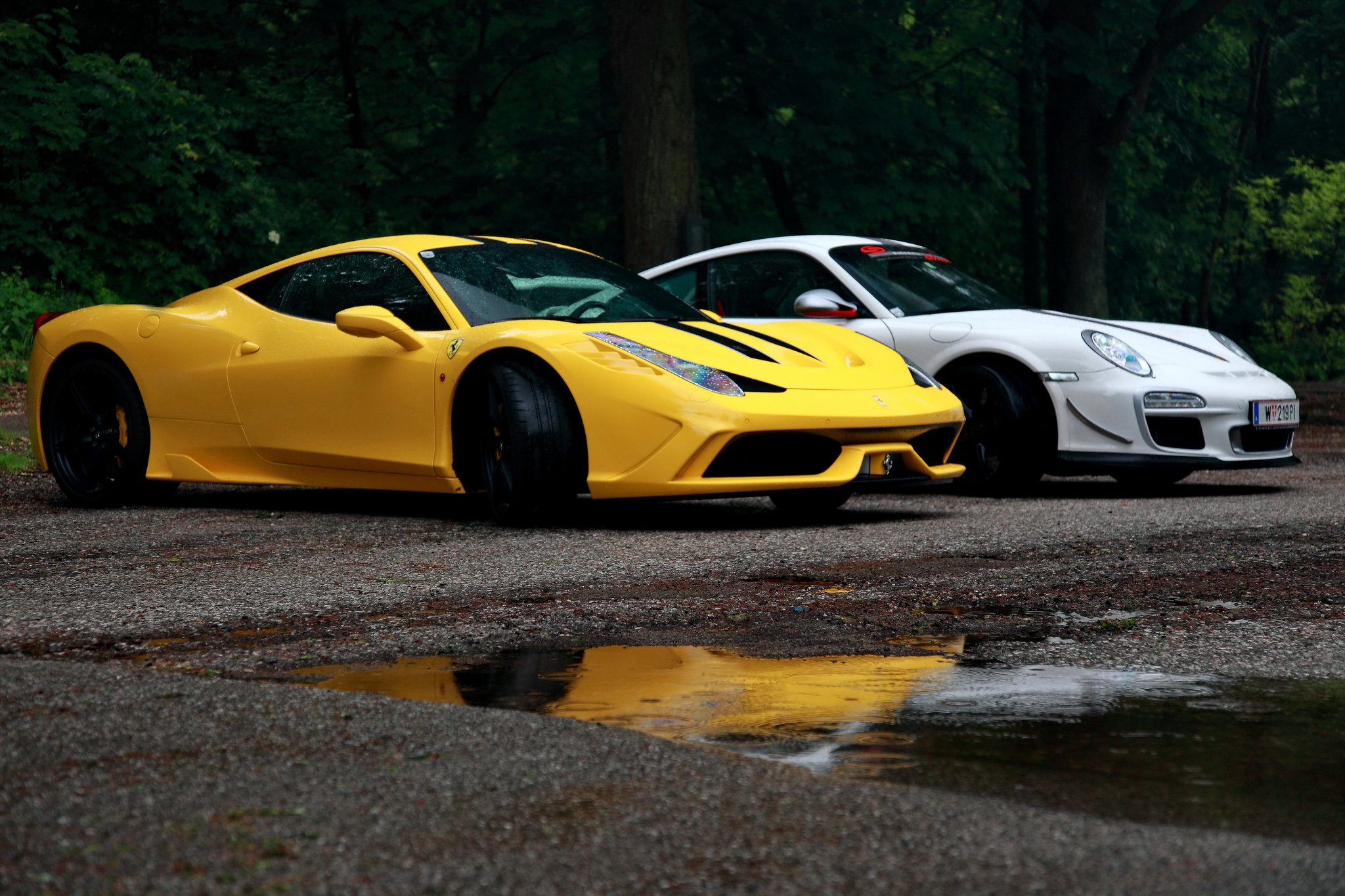 2013, 458, Ferrari, Speciale, Supercar, Jaune, Yellow, Giallo Wallpaper
