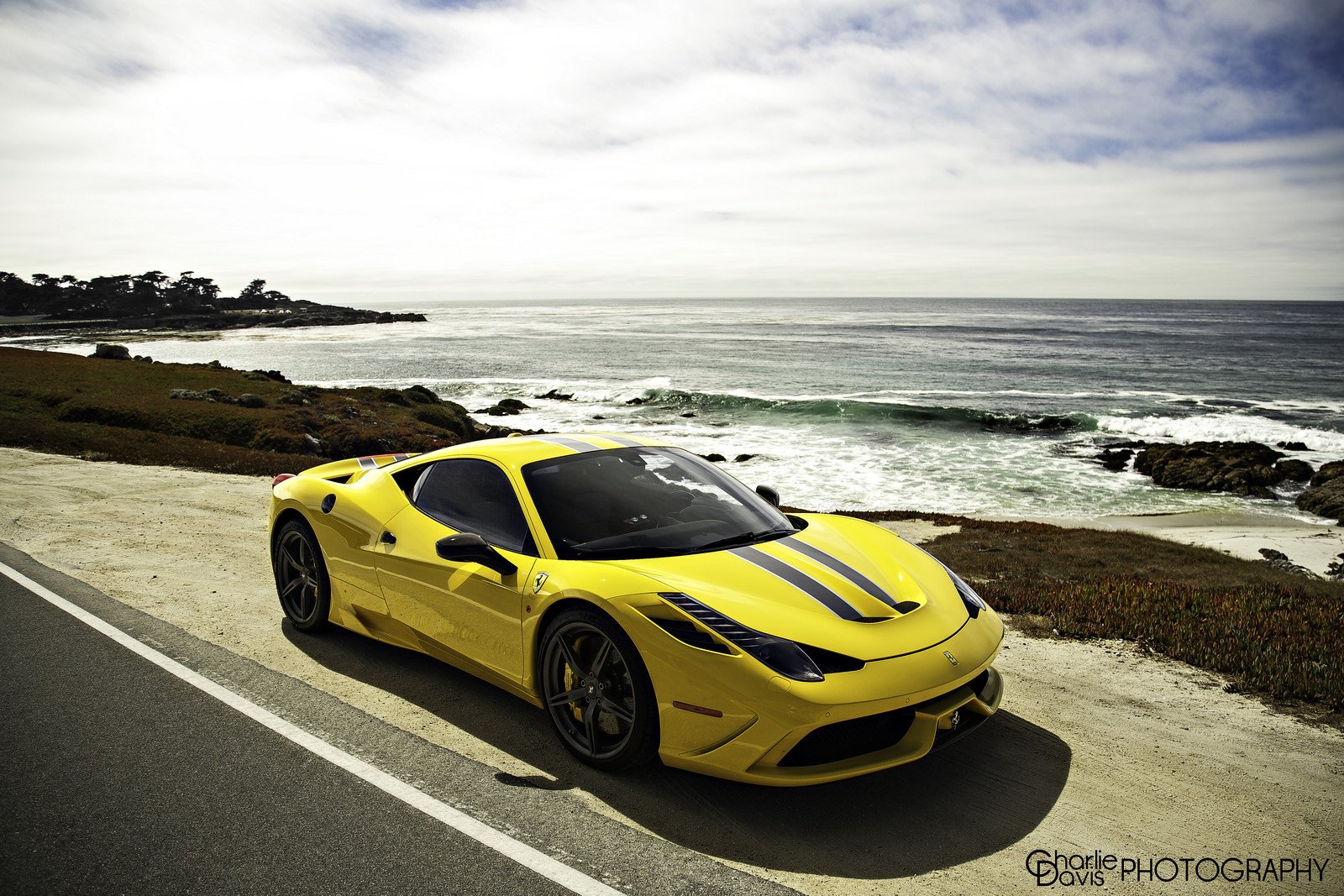 2013, 458, Ferrari, Speciale, Supercar, Jaune, Yellow, Giallo Wallpaper