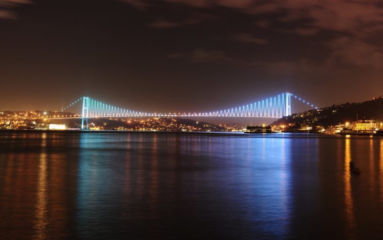 istanbul, Turkey, City, Sea, Of, Marmara, Bridge, Road, Reflection HD Wallpaper Desktop Background