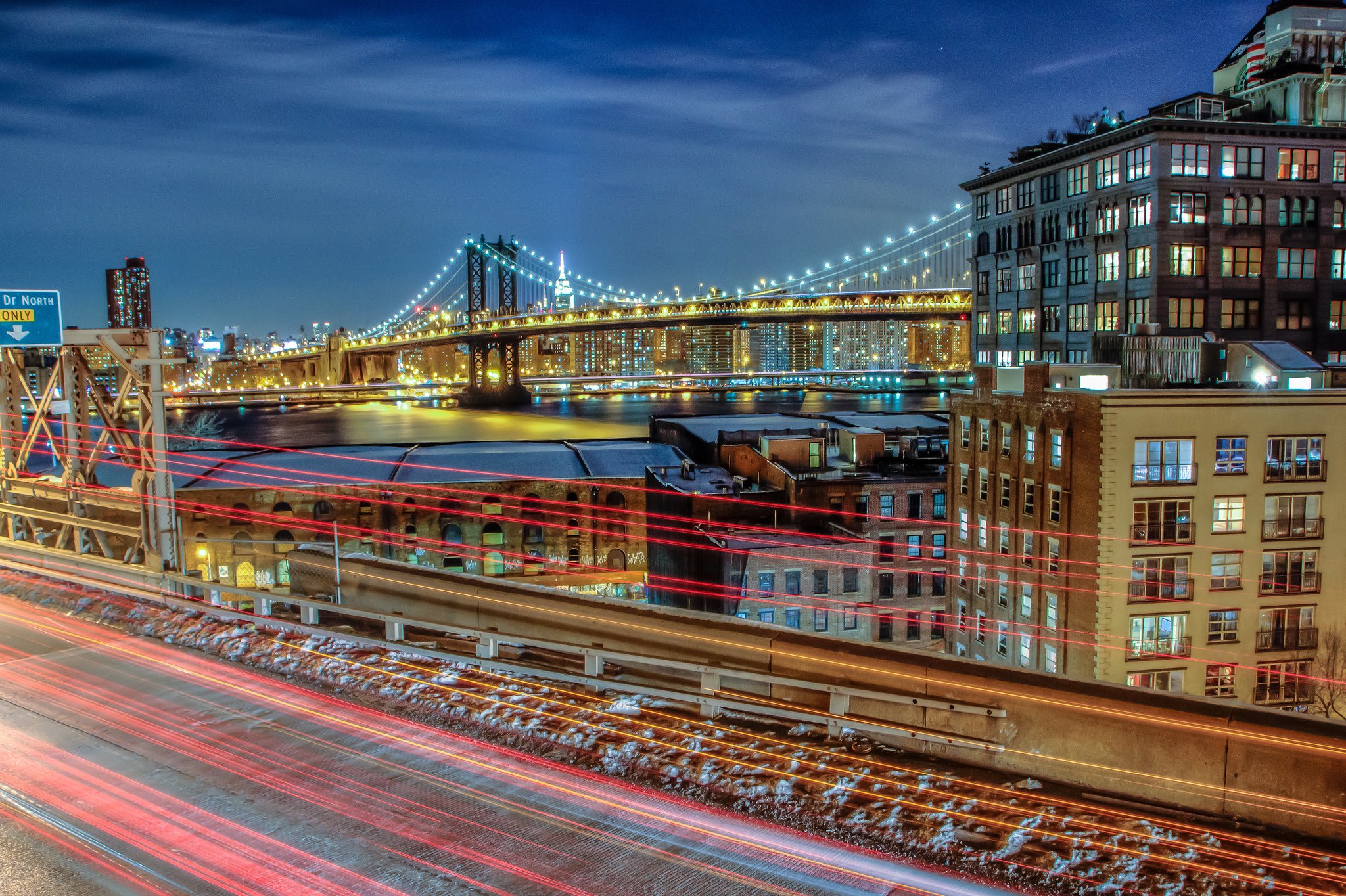 new, York, Manhattan, Bridge, Brooklyn, Road, Hdr, Timelapse Wallpaper