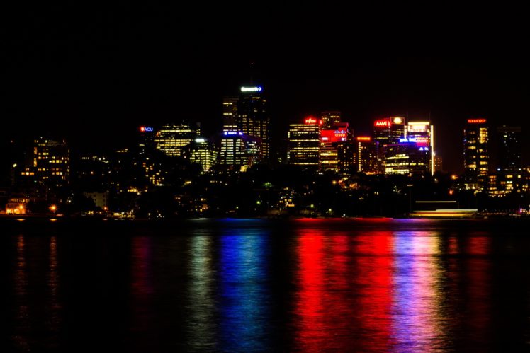 sydney, Australia, Reflection, Skyline HD Wallpaper Desktop Background