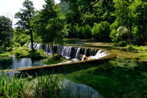 bosnia, And, Herzegovina, River, Waterfall, Scenery, Pliva, Trees, Nature