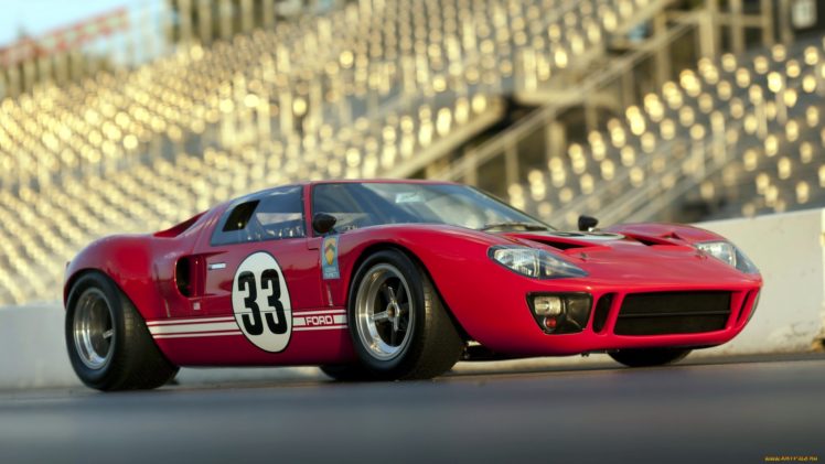 ford, Gt40, Supercar, Race, Cars, Red, Track HD Wallpaper Desktop Background