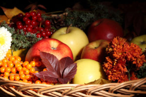 fruit, Still, Life, Apples, Berries, Berry, Nuts, Food, Leaves, Basket