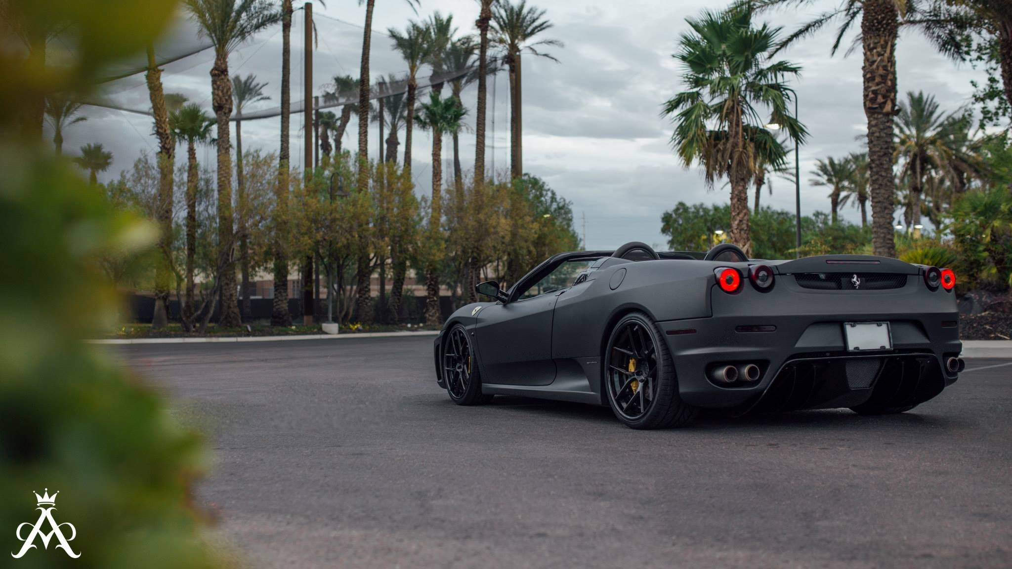 aristo, Forged, Wheels, Black, Matt, Ferrari, F430, Spider Wallpaper