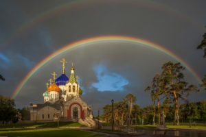 church, Of, The, Holy, Prince, Igor, Of, Chernigov, Rainbow, Peredelkino, Moscow, Patriarchal, Metochion, Rain