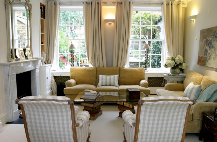 interior, Armchair, Sofa, Fireplace, Window, Design, Furniture HD Wallpaper Desktop Background