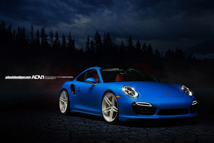 2013, 911, 991, Porsche, Turbo, Adv1, Wheels, Bleu, Blue HD Wallpaper Desktop Background