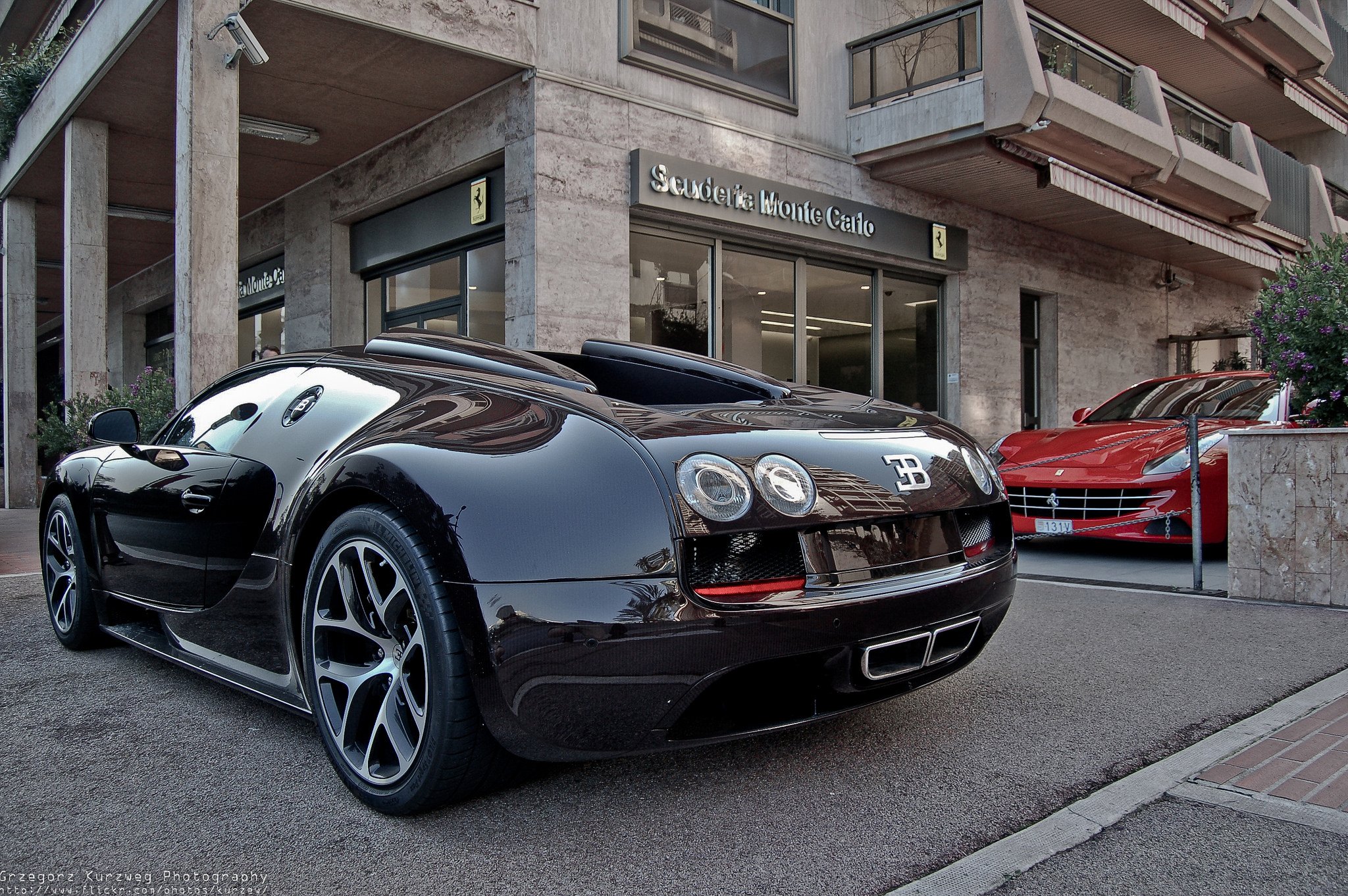 bugatti, Supercar, Veyron, Black, Noir, Nero Wallpaper