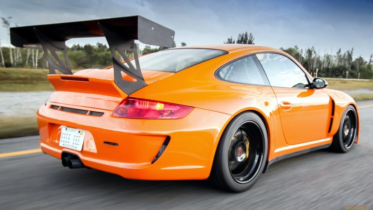 porsche, 911, Gt3, Tuning, Orange, Sportcar HD Wallpaper Desktop Background