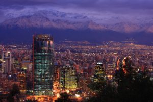 santiago, Chile, City, Buildings, Cars, Lights, Mountainside, Background, Eveningfall, Clouds, Hdr, Ultrahd, Black, White, Hd, 4k, Wallpaper, 3840×2160