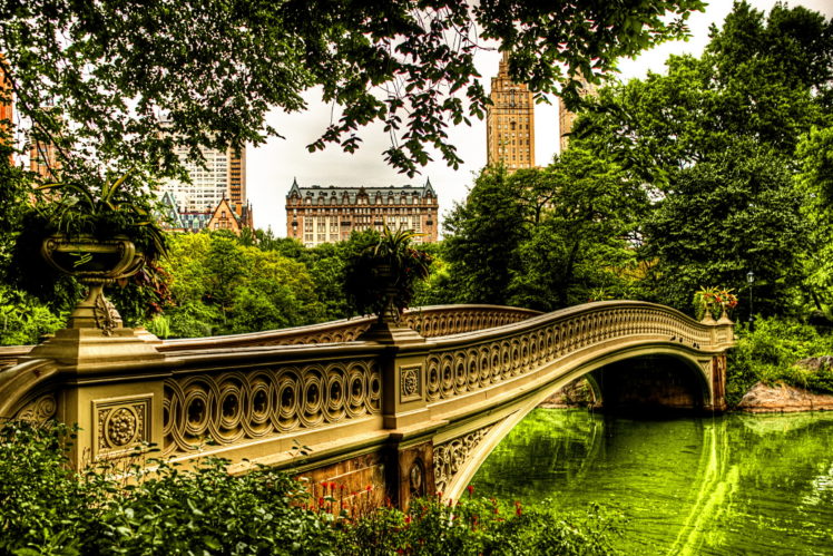 usa, Parks, Bridges, Central, New, York, City, Hdr, Cities, Architecture, Buildings, Trees, Park HD Wallpaper Desktop Background