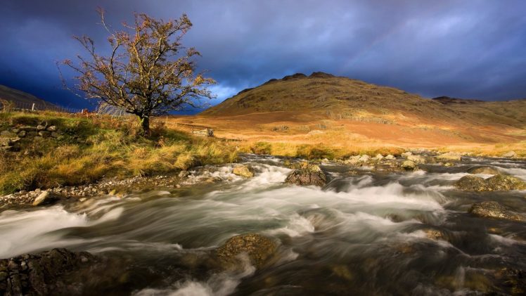 hill, River, Parched, Grass HD Wallpaper Desktop Background