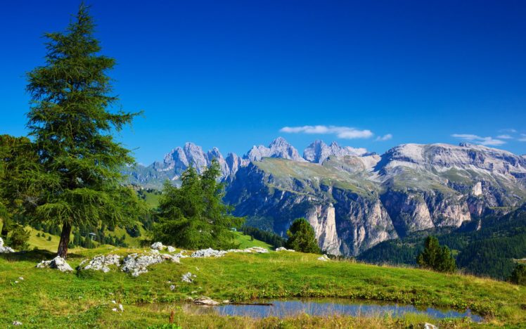 nature, Sky, Mountains, Distance, Tree HD Wallpaper Desktop Background
