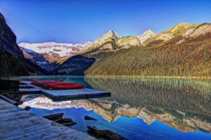 lake, Louise, Banff, National, Park, Alberta, Canada, Reflection, Mountains