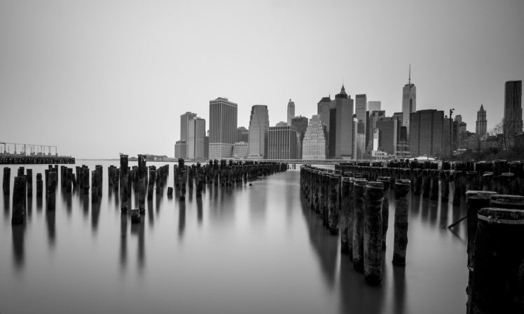 architecture, Bay, Black, Buildings, Cities, Clouds, Nyc, Rivers, Sky, Water, World, New, York, Big, Apple HD Wallpaper Desktop Background