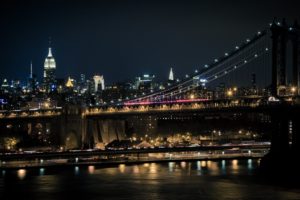 architecture, Buildings, Cities, Cityscape, Contrast, Empire, Lights, Night, Panorama, Place, Rivers, Scenic, Shift, Skyline, Skyscrapers, State, Tilt, View, Water, Window, World, New york, Nyc, Bridge, Brooklyn