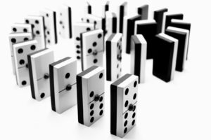 dominoes, Game
