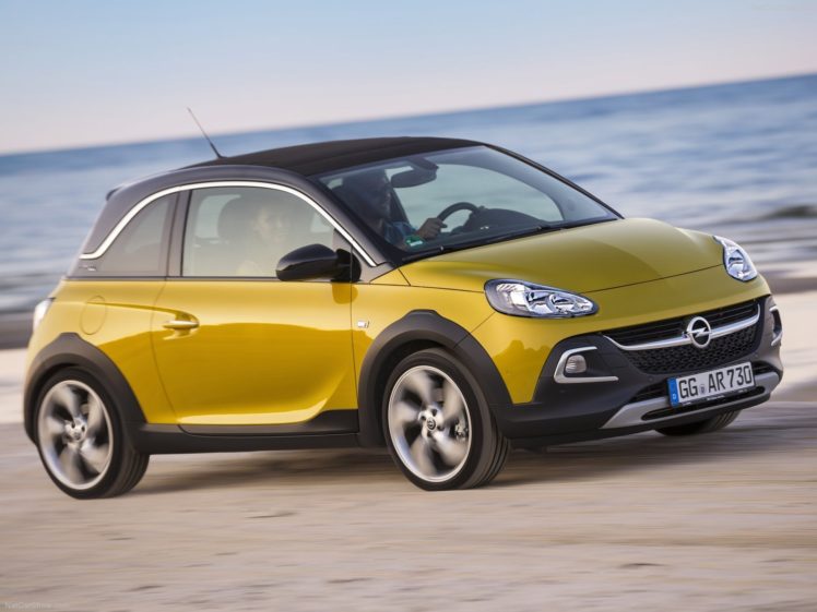 2015, Adam, Cars, Opel, Rocks, Yellow, Jaune, Giallo HD Wallpaper Desktop Background