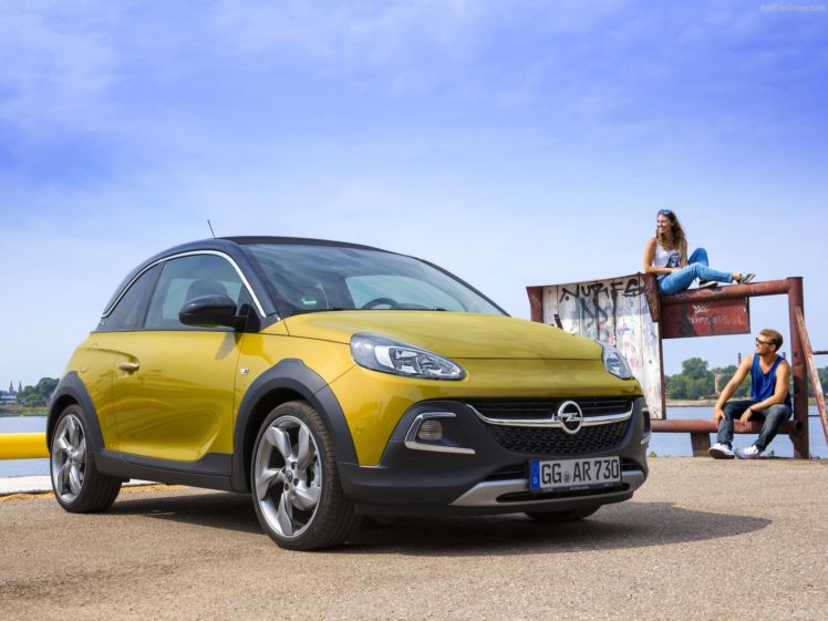 2015, Adam, Cars, Opel, Rocks, Yellow, Jaune, Giallo HD Wallpaper Desktop Background