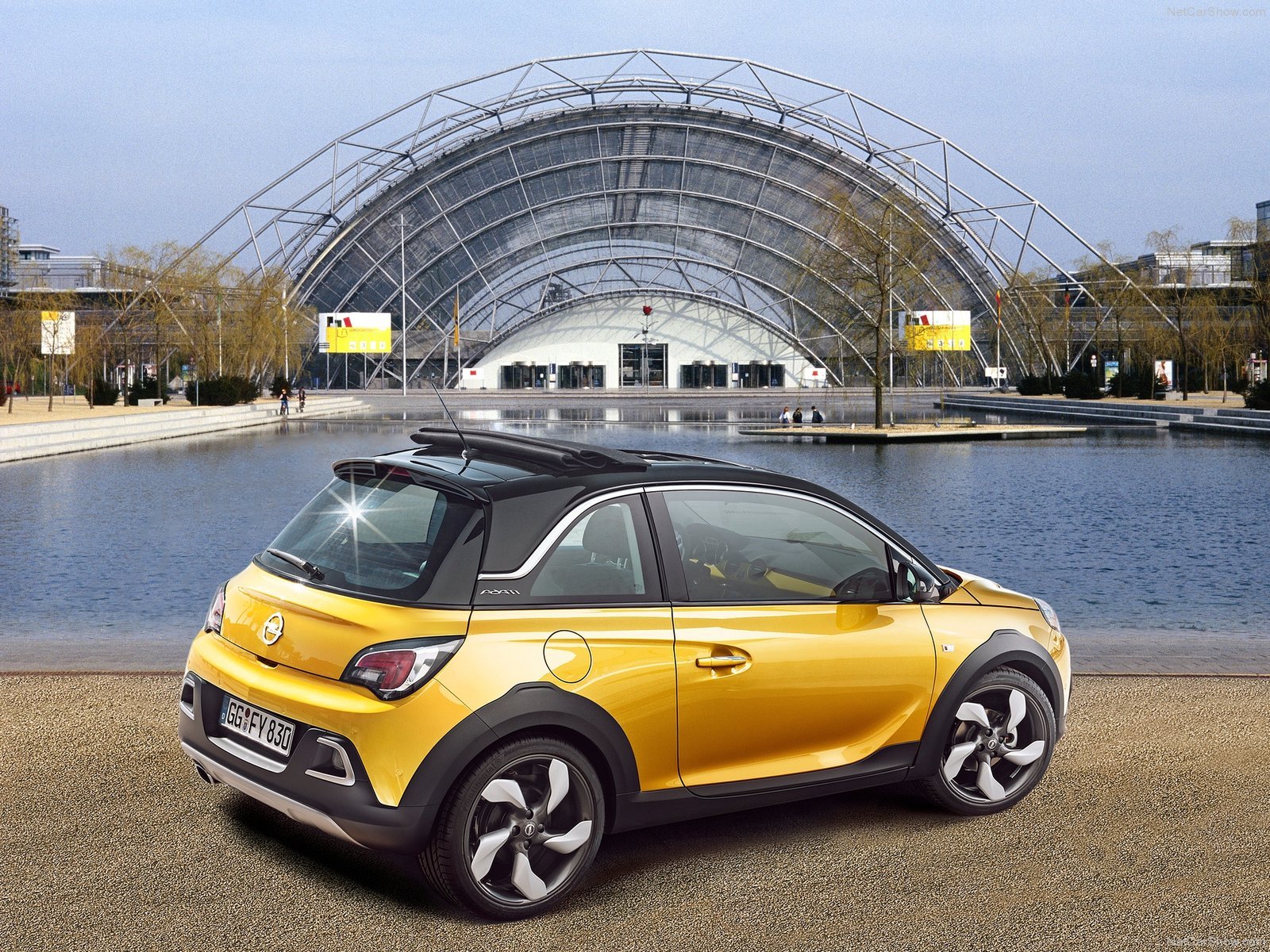 2015, Adam, Cars, Opel, Rocks, Yellow, Jaune, Giallo Wallpaper