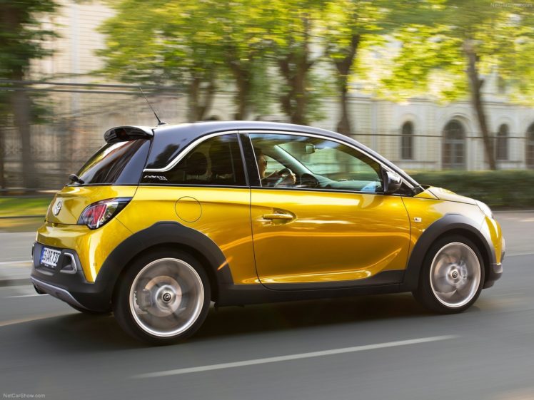 2015, Adam, Cars, Opel, Rocks, Yellow, Jaune, Giallo HD Wallpaper Desktop Background