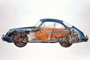 1962, Porsche, 356b, 1600, Coupe,  t 6 , Classic, Interior