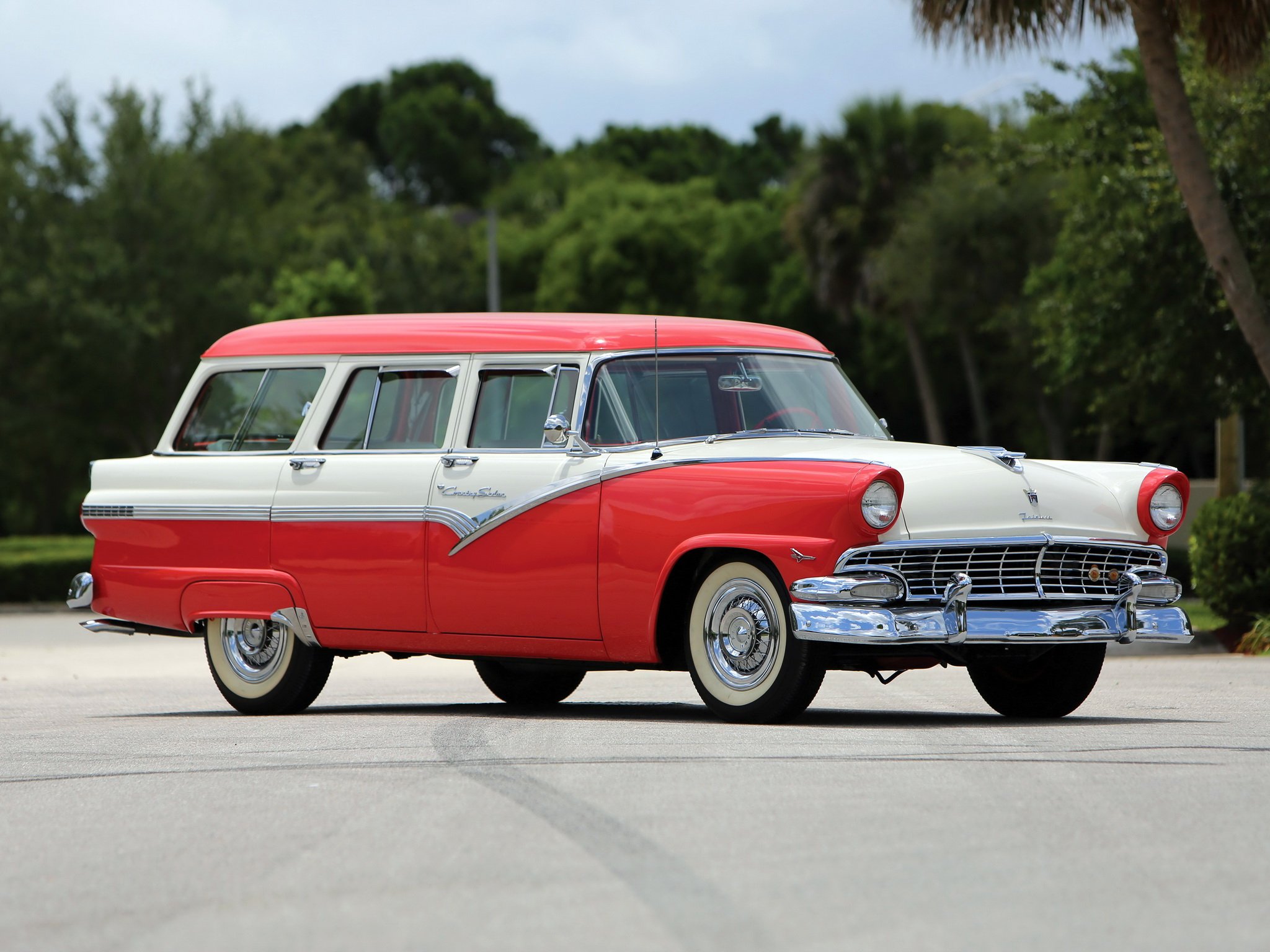 1956, Ford, Country, Sedan, 8 passenger, Stationwagon,  79b , Retro Wallpaper