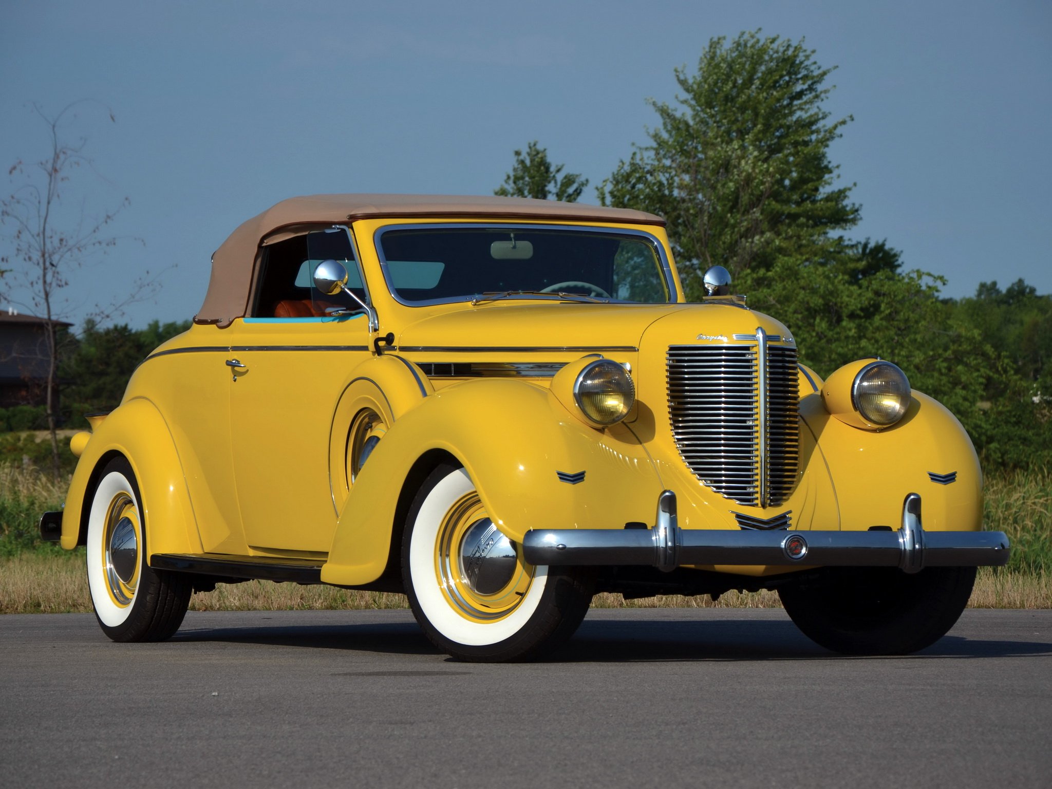 1938, Chrysler, Imperial, Convertible, Coupe,  c 19 , Luxury, Retro Wallpaper