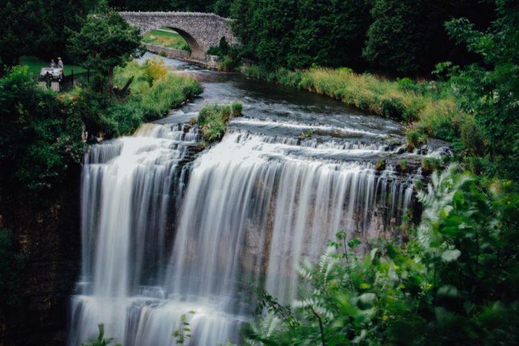 forest, Jungle, River, Rocks, Stones, Waterfalls, Canada HD Wallpaper Desktop Background