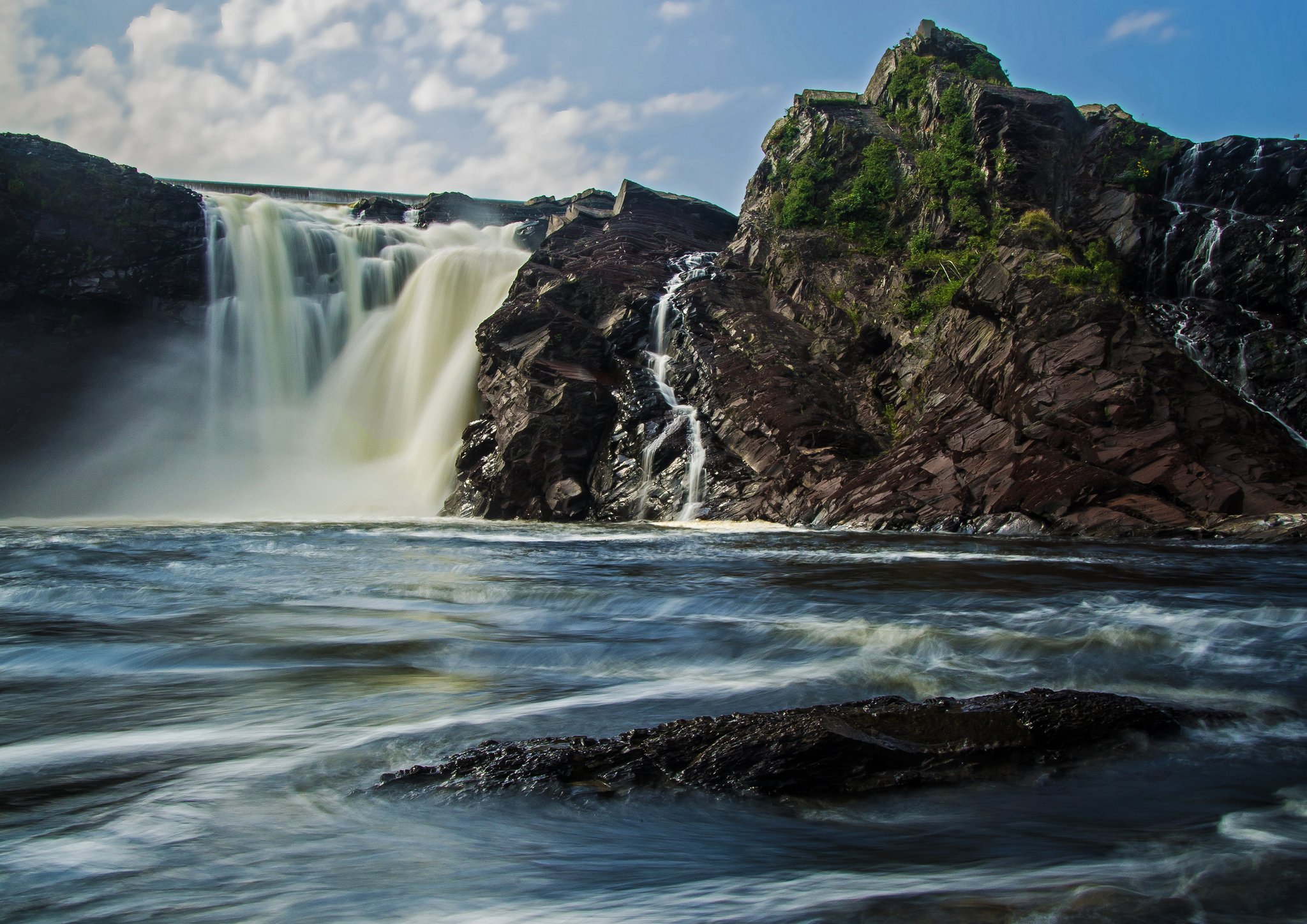 forest, Jungle, River, Rocks, Stones, Waterfalls, Canada Wallpaper